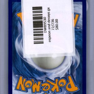 Espeon and Deoxys GX 72/236, Unified Minds Pokemon card - alternate view