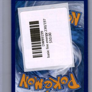 Basic Fire Energy 230/197, Obsidian Flames Pokemon card - alternate view