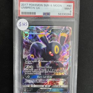 Umbreon GX 80, PSA 9, Graded Cards Pokemon card