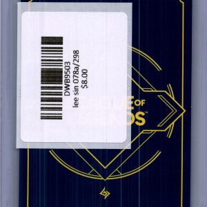 Lee Sin 078a/298, Riftbound Origins Riftbound trading card - alternate view