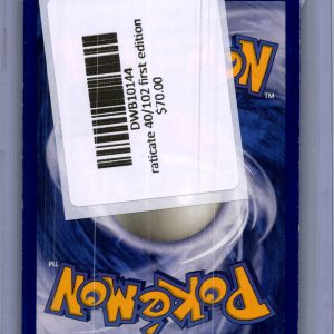 Raticate 40/102 First edition, Vintage Singles Pokemon card - alternate view