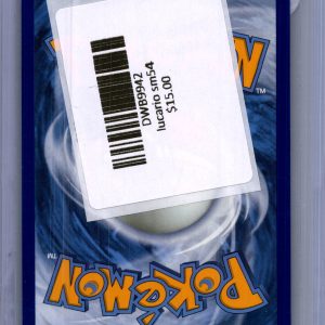 Lucario SM54, PROMO Pokemon card - alternate view