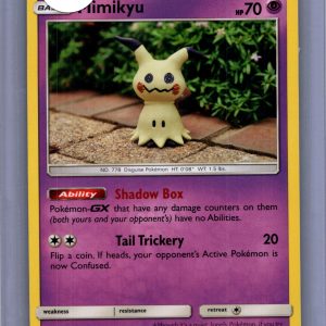Mimikyu 97/236, Cosmic Eclipse Pokemon card