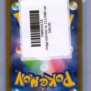 Mega Starmie EX 111/080 SAR, Japanese Singles Pokemon card - alternate view