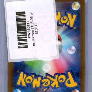 N's Zekrom 210/193 AR, Japanese Singles Pokemon card - alternate view