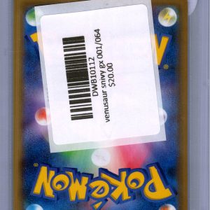 Venusaur and Snivy GX 001/064 RR, Japanese Singles Pokemon card - alternate view