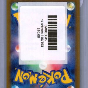 N's Zekrom 210/193 AR, Japanese Singles Pokemon card - alternate view