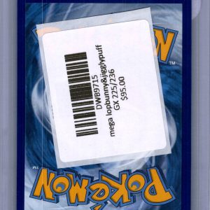 Mega Lopunny and Jigglypuff GX 225/236, Cosmic Eclipse Pokemon card - alternate view