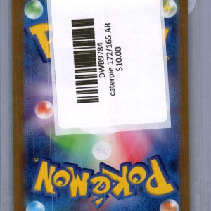 Caterpie 172/165 AR, Japanese Singles Pokemon card - alternate view