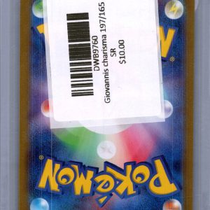 Giovanni's Charisma 197/165 SR, Japanese Singles Pokemon card - alternate view