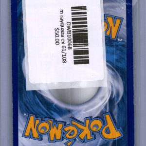 M Rayquaza EX 61/108, Roaring Skies Pokemon card - alternate view