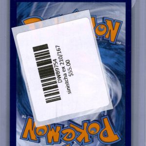 Sinistcha EX 210/167, Twilight Masquerade Pokemon card - alternate view