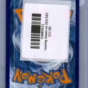 Roaring Moon EX 262/182, Paradox Rift Pokemon card - alternate view