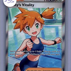 Misty's Vitality 111/084, Pitch Black Pokemon card
