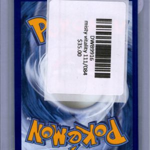 Misty's Vitality 111/084, Pitch Black Pokemon card - alternate view
