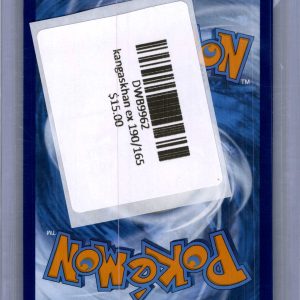 Kangaskhan EX 190/165, 151 Pokemon card - alternate view