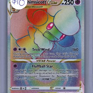 Whimsicott VSTAR 175/172, Brilliant Stars Pokemon card