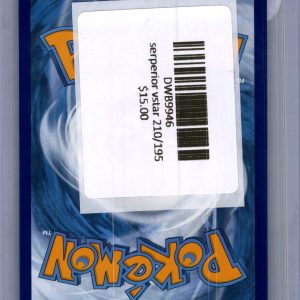 Serperior VSTAR 210/195, Silver Tempest Pokemon card - alternate view