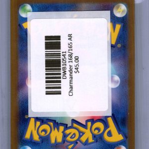 Charmander 168/165 AR, Japanese Singles Pokemon card - alternate view