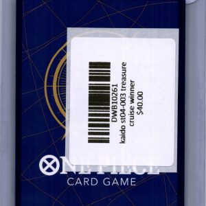 Kaido ST04-003 Treasure Cruise Winner, One Piece Singles One Piece trading card - alternate view