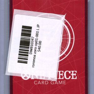 Roronoa Zoro OP01-001 L JP, One Piece Singles One Piece trading card - alternate view