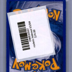 Rocket's Hideout 63/64, Vintage Singles Pokemon card - alternate view