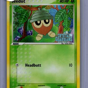 Seedot 60/100 Stamped Reverse Holo, Crystal Guardians Pokemon card