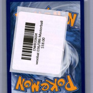woobat 036/086 Masterball Pokemon card - alternate view