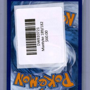 Mantyke 189/182, Paradox Rift Pokemon card - alternate view