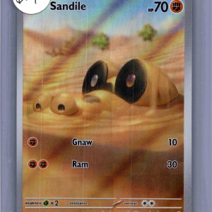 Sandile 216/198, Scarlet Violet Pokemon card