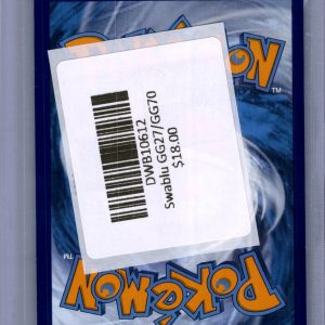 Swablu GG27/GG70, Crown Zenith Pokemon card - alternate view