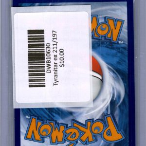 Tyranitar ex 211/197 Pokemon card - alternate view