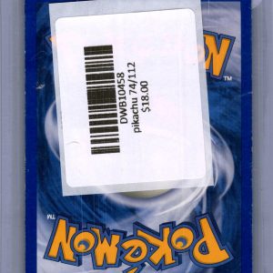 Pikachu 74/112, Vintage Singles Pokemon card - alternate view