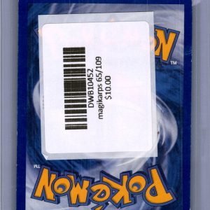 Magikarp 65/109, Vintage Singles Pokemon card - alternate view