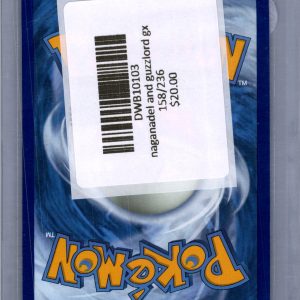Naganadel and Guzzlord GX 158/236, Cosmic Eclipse Pokemon card - alternate view