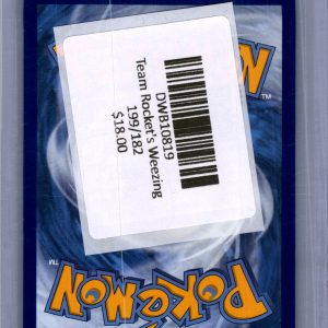 Team Rocket's Weezing 199/182, Destined Rivals Pokemon card - alternate view