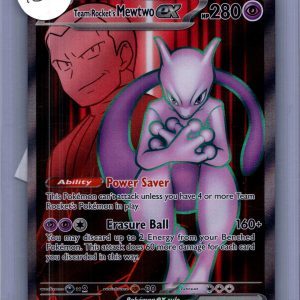 Team Rocket's Mewtwo EX 213/182, Destined Rivals Pokemon card