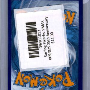 Surfing Pikachu VMAX 009/025, Celebrations Pokemon card - alternate view