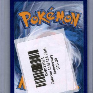 Zekrom 114/114, Celebrations Pokemon card - alternate view
