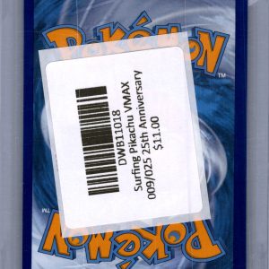 Surfing Pikachu VMAX 009/025, Celebrations Pokemon card - alternate view