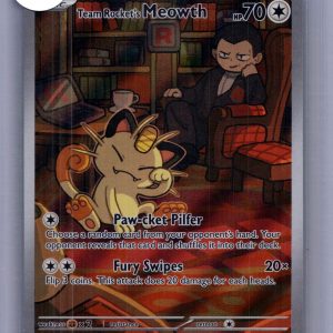 Team Rocket's Meowth 203/182, Destined Rivals Pokemon card