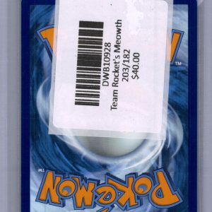 Team Rocket's Meowth 203/182, Destined Rivals Pokemon card - alternate view