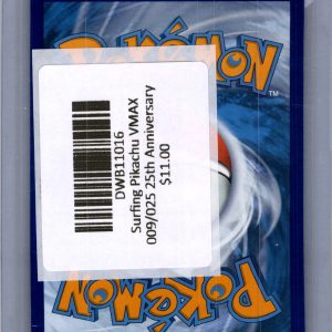 Surfing Pikachu VMAX 009/025, Celebrations Pokemon card - alternate view