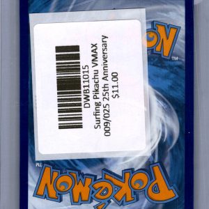 Surfing Pikachu VMAX 009/025 25th Anniversary Pokemon card - alternate view