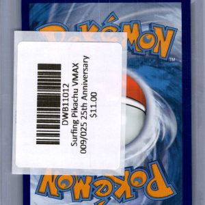 Surfing Pikachu VMAX 009/025, Celebrations Pokemon card - alternate view