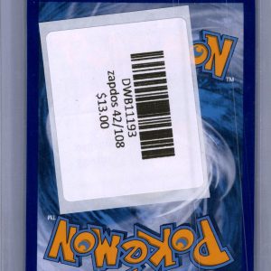 Zapdos 42/108 Holo, Evolutions Pokemon card - alternate view
