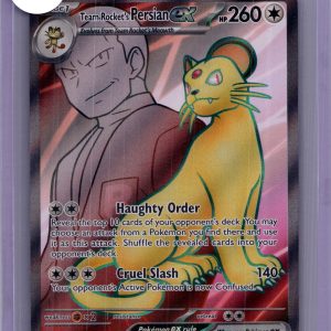 Team Rocket's Persian EX 219/182, Destined Rivals Pokemon card