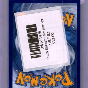 Team Rocket's Persian EX 219/182, Destined Rivals Pokemon card - alternate view