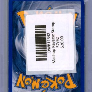 Machop 57/92 Stamped Reverse Holo, Legend Maker Pokemon card - alternate view