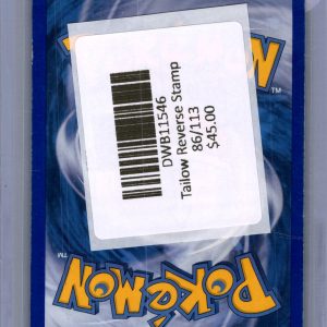 Tailow Reverse Stamp 86/113 Pokemon card - alternate view